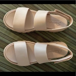 Skechers Luxe Foam Pink Sandals sz 8 nwot